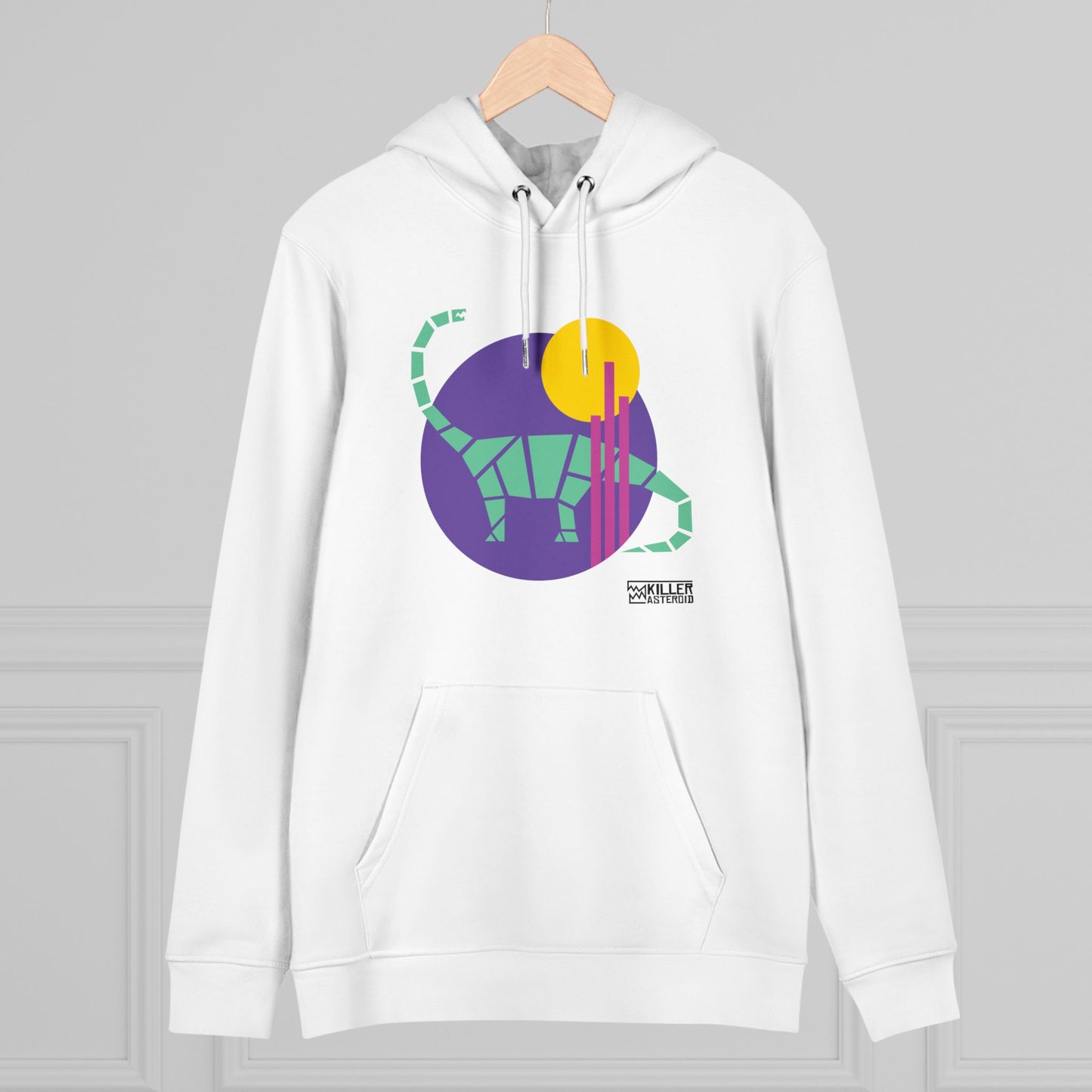 Purple Moon Dinosaur - Unisex Cruiser Hoodie