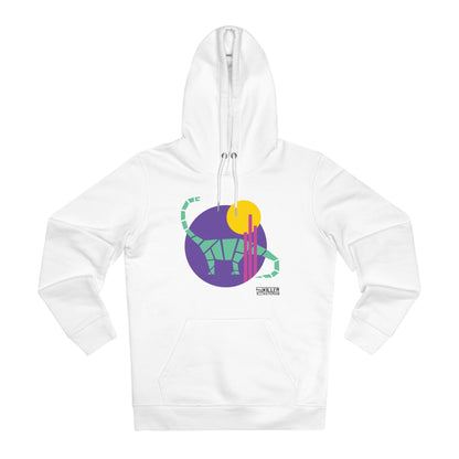 Purple Moon Dinosaur - Unisex Cruiser Hoodie